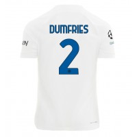 Camiseta Inter Milan Denzel Dumfries #2 Segunda Equipación Replica 2023-24 mangas cortas